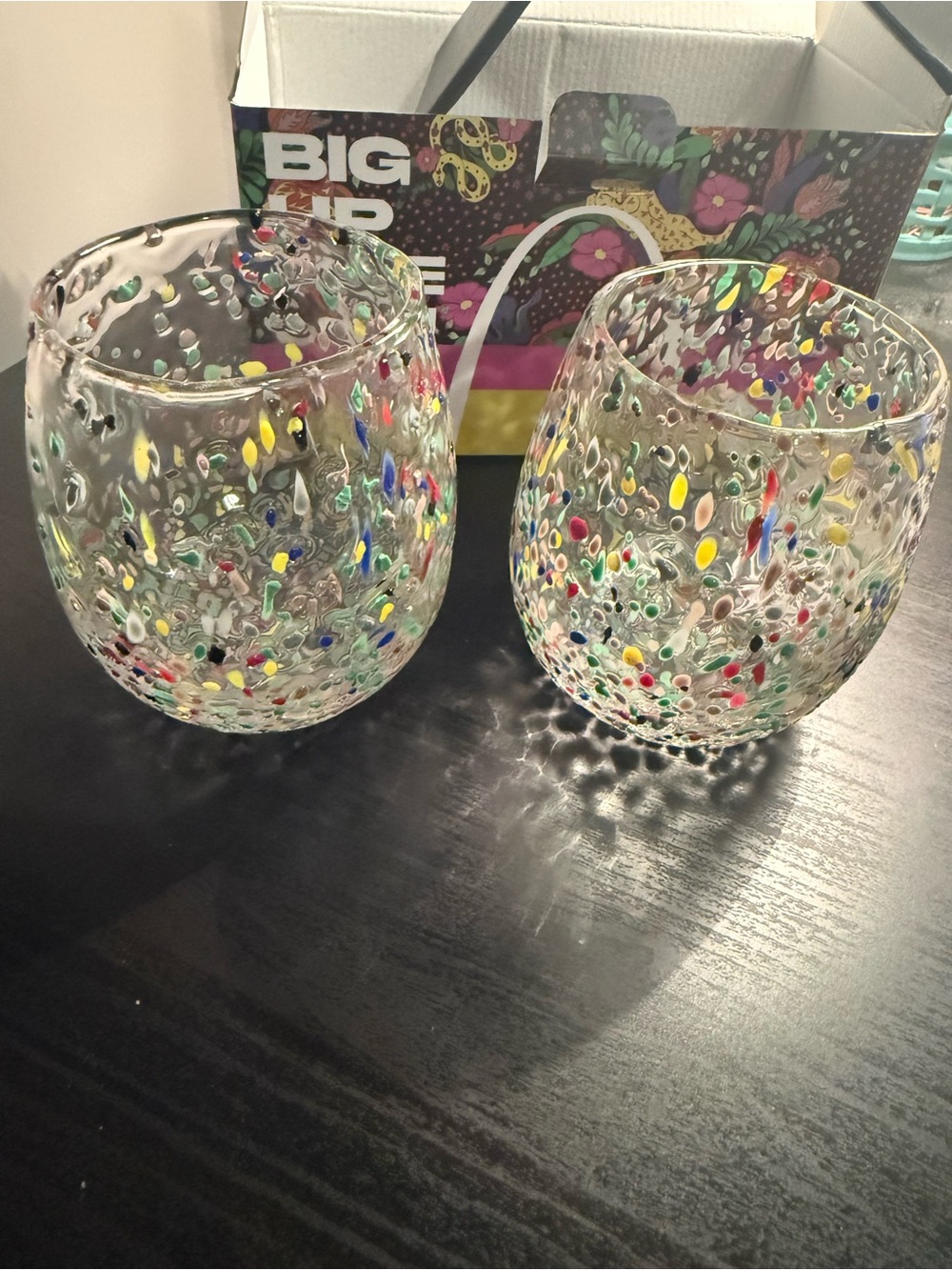 Hand-Blown Glasses Set